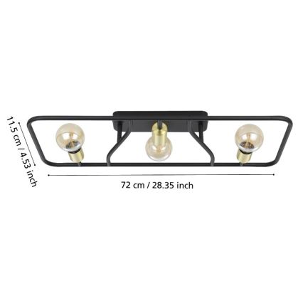 Eglo - Стельове світло 3xE27/40W/230V