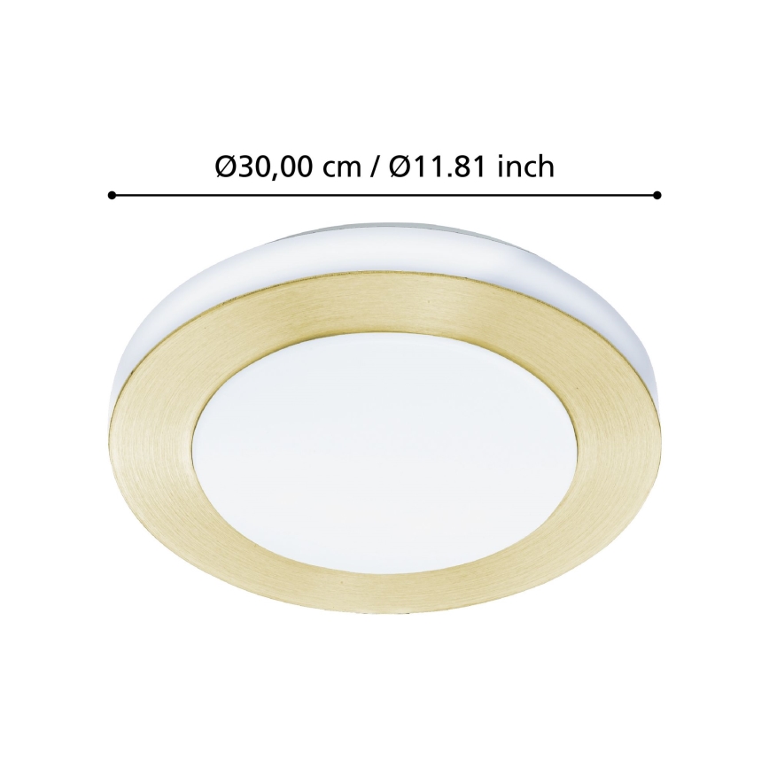 Eglo - Светодиодный потолочный светильник для ванной комнаты LED/10,8W/230V IP44