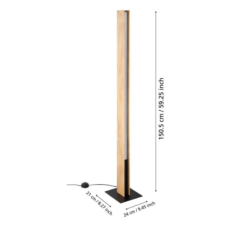 Eglo - Светодиодный RGBW-торшер с регулированием яркости LED/35W/230V 2700-6500K