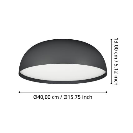 Eglo - Стельовий RGBW-світильник з регулюванням яскравості 3xLED/7,5W/230V 2700-6500K діаметр 40 см