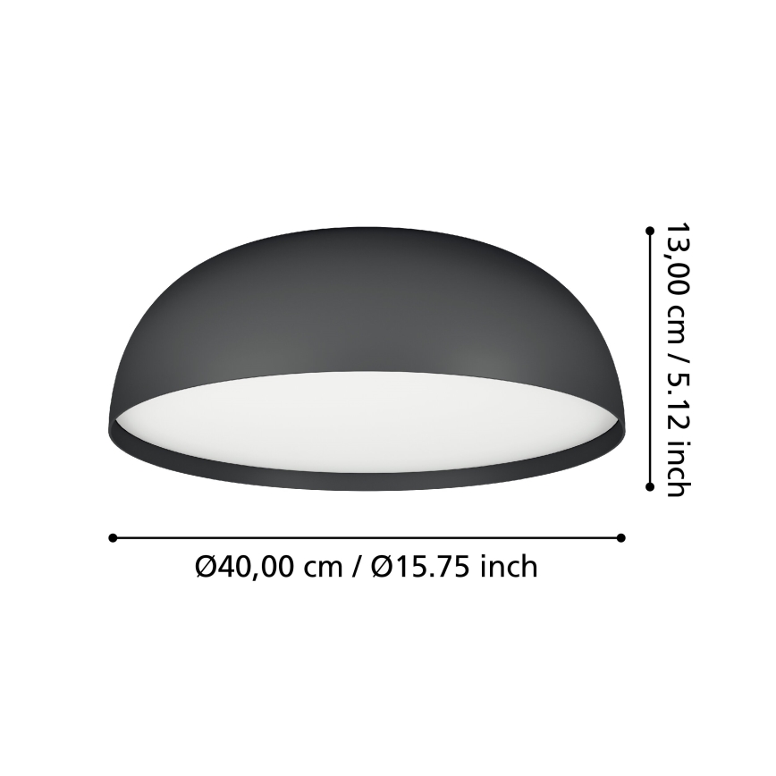 Eglo - Стельовий RGBW-світильник з регулюванням яскравості 3xLED/7,5W/230V 2700-6500K діаметр 40 см