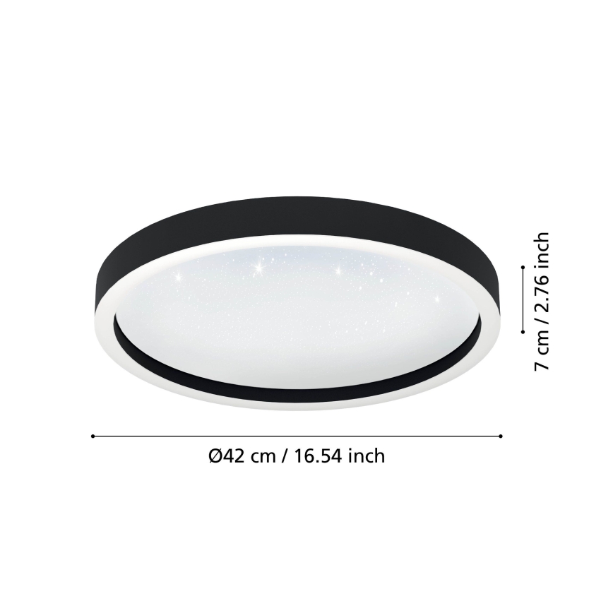 Eglo - Светодиодный потолочный RGBW-светильник с регулированием яркости LED/17,8W/230V 2700-6500K