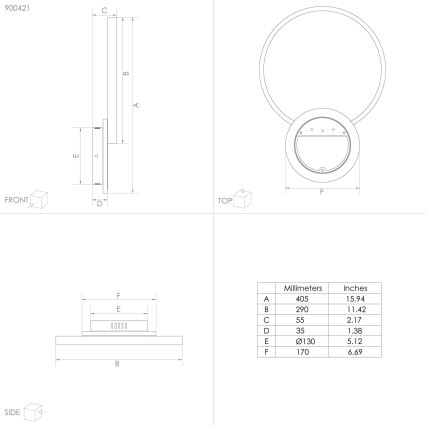 Eglo - Стельовий LED світильник з регулюванням яскравості LED/15W/230V чорний + дистанційне керування