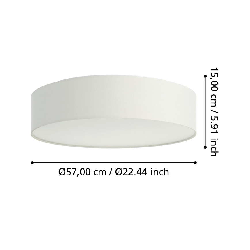 Eglo - Стельовий LED RGBW світильник з регулюванням яскравості LED/35W/230V 2700-6500K білий