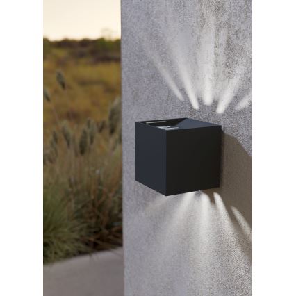 Eglo - Уличный светодиодный настенный светильник 2xLED/3,3W/230V IP54