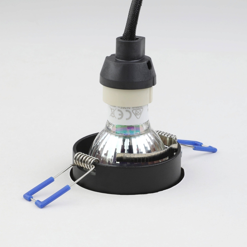 Eglo - Встроенный светильник 1xGU10/35W/230V черный