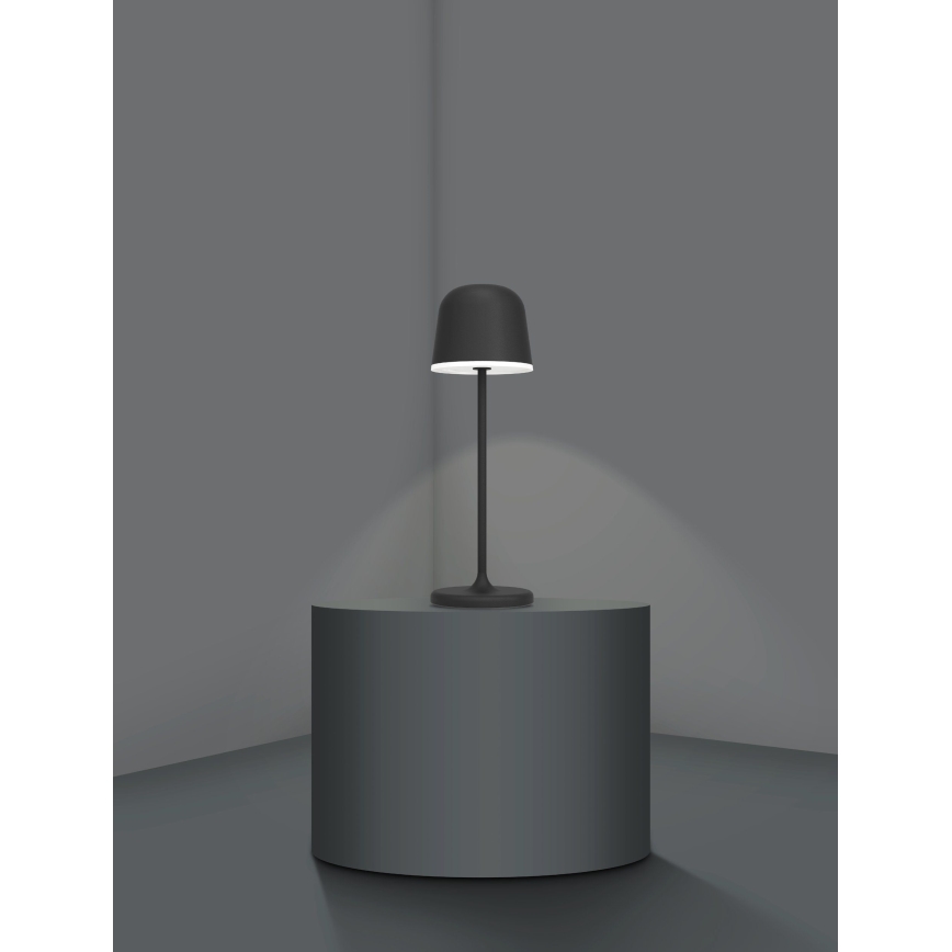 Eglo - Вулична LED акумуляторна лампа з регулюванням яскравості LED/2,2W/5V 1800 mAh чорний IP54