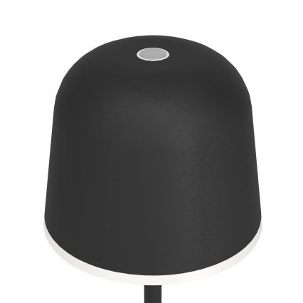 Eglo - Вулична LED акумуляторна лампа з регулюванням яскравості LED/2,2W/5V 1800 mAh чорний IP54