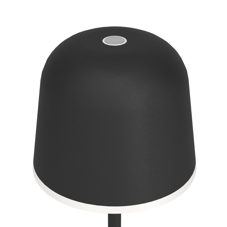 Eglo - Вулична LED акумуляторна лампа з регулюванням яскравості LED/2,2W/5V 1800 mAh чорний IP54