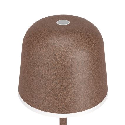 Eglo - Вулична LED акумуляторна лампа з регулюванням яскравості LED/2,2W/5V 1800mAh коричневий IP54