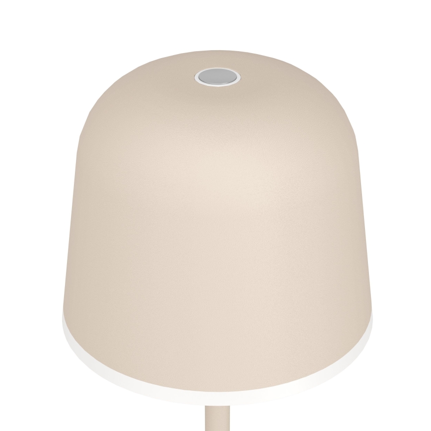 Eglo - LED Вулична акумуляторна лампа з регулюванням яскравості LED/2,2W/5V 1800 mAh бежевий IP54