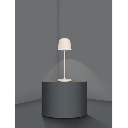 Eglo - LED Вулична акумуляторна лампа з регулюванням яскравості LED/2,2W/5V 1800 mAh бежевий IP54