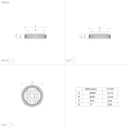Eglo - Стельовий LED світильник LED/24W/230V