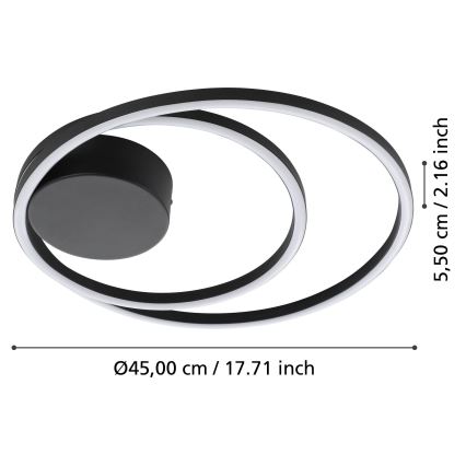 Eglo - Стельовий LED світильник LED/36W/230V