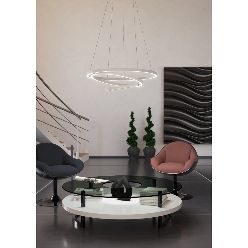 Eglo - Підвісна LED люстра з регулюванням яскравості LED/43,2W/230V білий