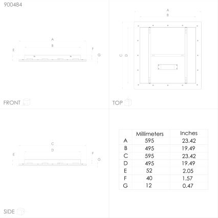 Eglo - Стельовий LED RGBW світильник з регулюванням яскравості LED/35,5W/230V