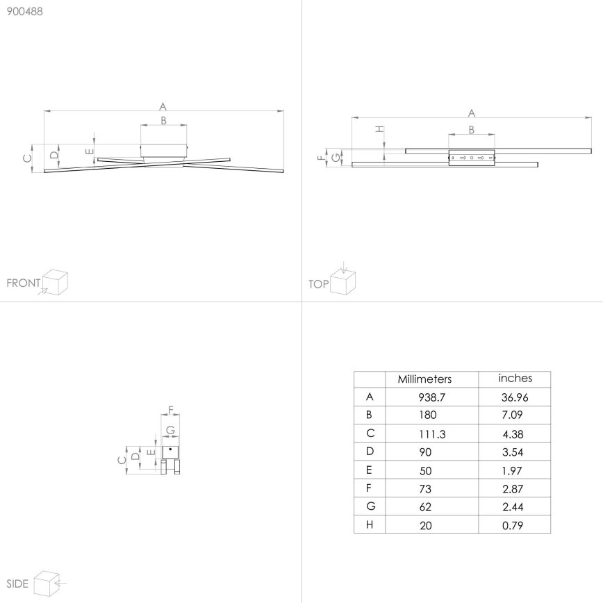 Eglo - Світильник стельовий світлодіодний димований 2xLED/13W/230V