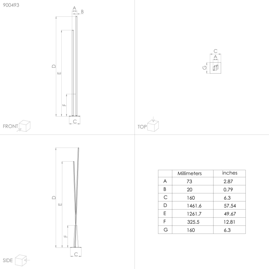 Eglo - Светодиодный торшер LED/24W/230V
