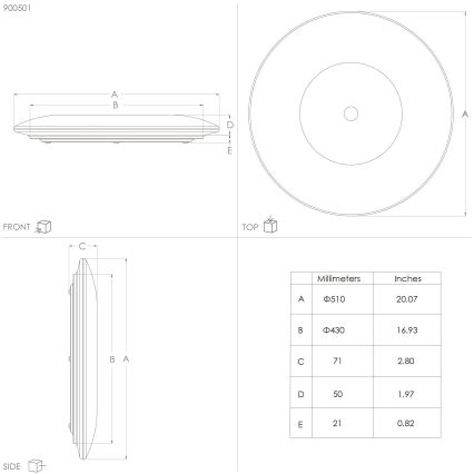 Eglo - Світильник стельовий LED/30,8W/230V