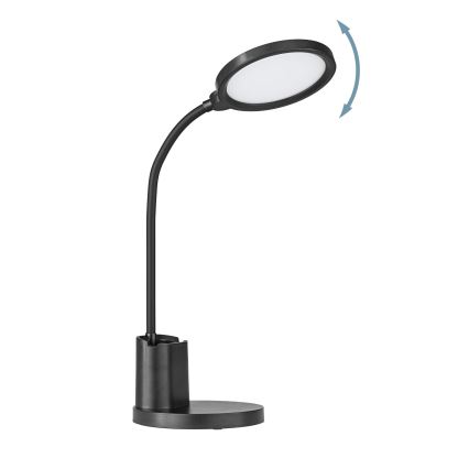 Eglo - Настільна LED лампа з регулюванням яскравості LED/2,1W/5V 1500 mAh 3000-6500K чорний