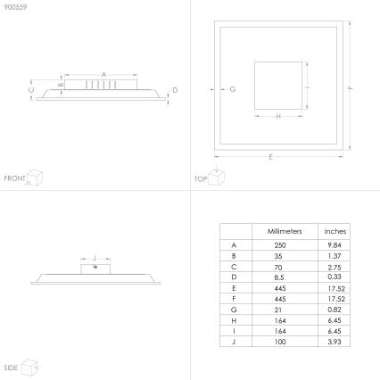 Eglo - Стельовий LED світильник LED/28W/230V