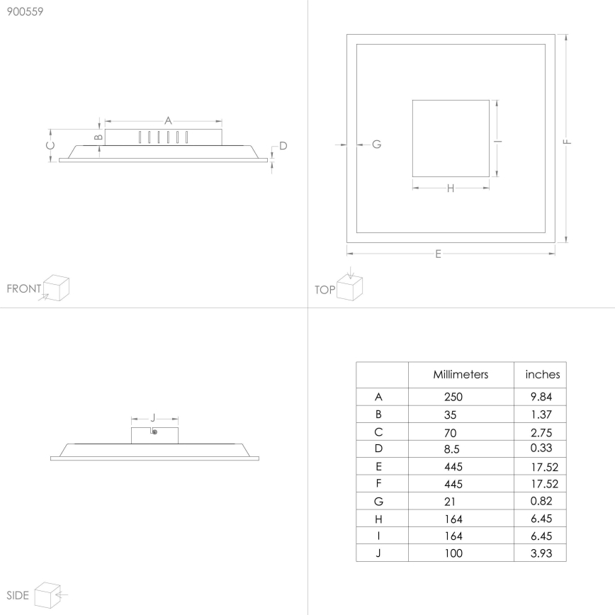 Eglo - Стельовий LED світильник LED/28W/230V