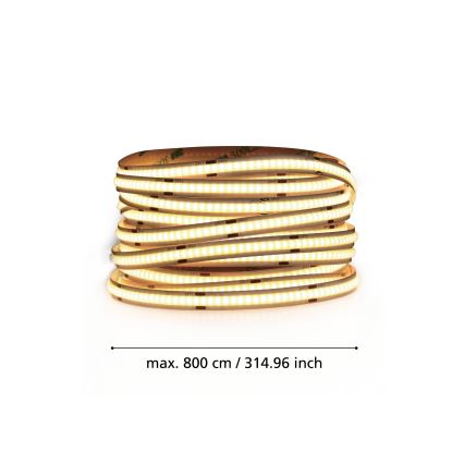 Eglo - Світлодіодна стрічка 8м LED/64W/24/230V 3000K