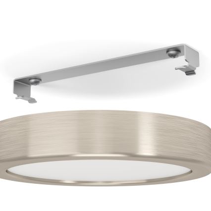 Eglo - Светодиодный потолочный светильник с регулированием яркости LED/11W/230V матовый хром