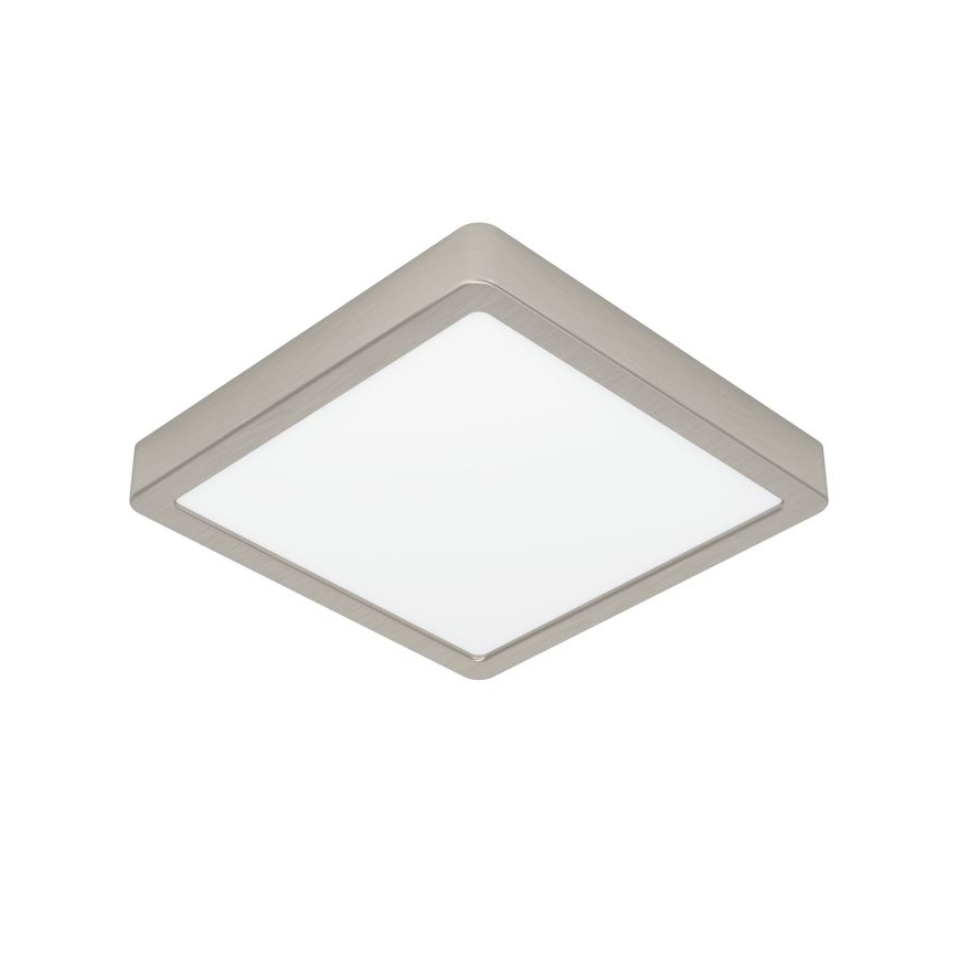 Eglo - диммируемый потолочный светильник LED/17 Вт/230 В матовый хром 21x21 см