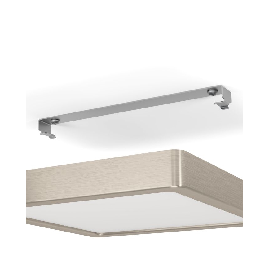 Eglo - диммируемый потолочный светильник LED/17 Вт/230 В матовый хром 21x21 см