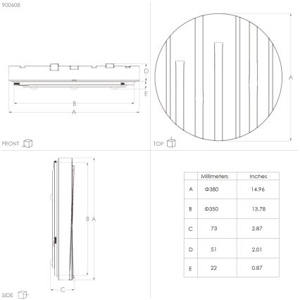 Eglo - Стельовий LED світильник LED/19,5W/230V діаметр 38 см