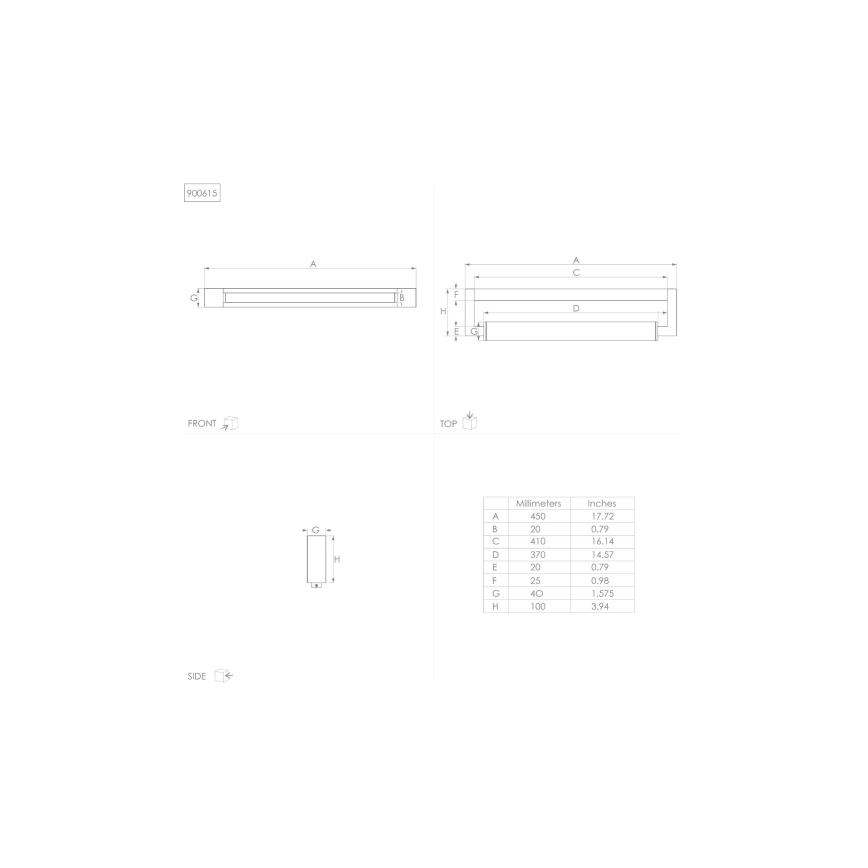 Eglo - Светодиодная подсветка для зеркала в ванной комнате LED/8,9W/230V IP44
