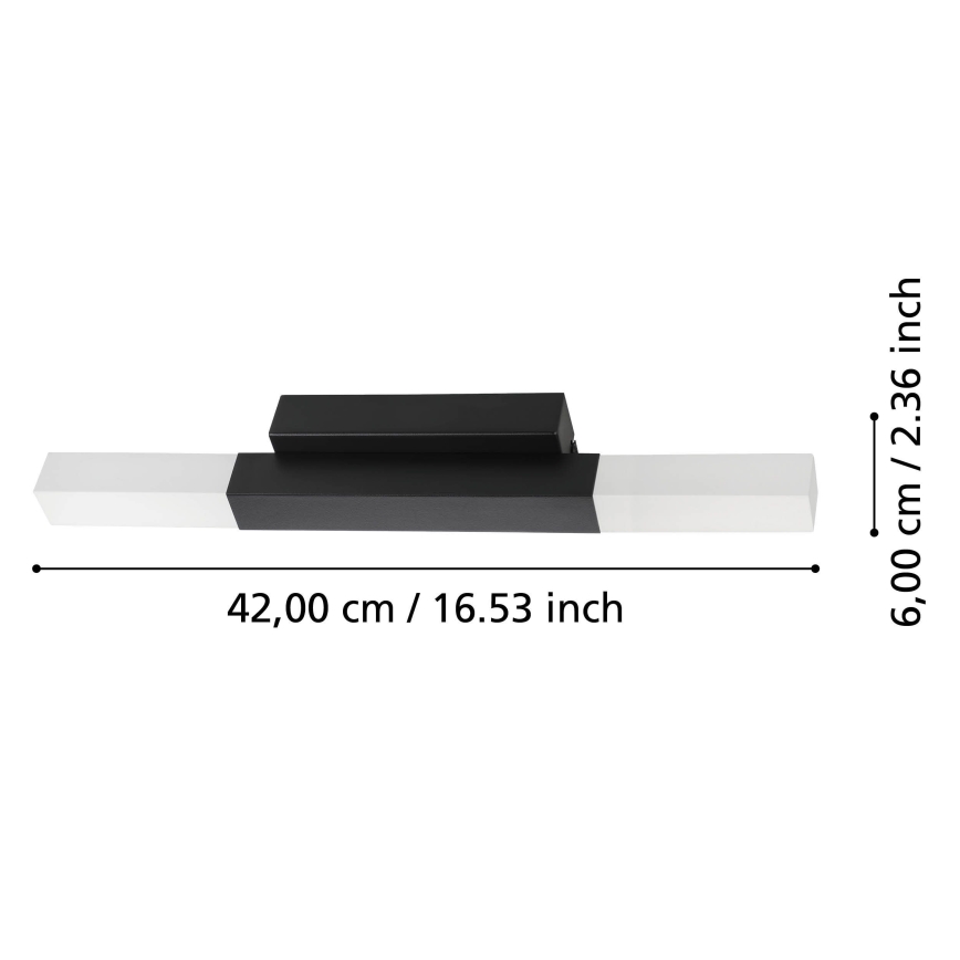 Eglo - LED Настінний світильник для ванної кімнати 2xLED/5,5W/230V IP44