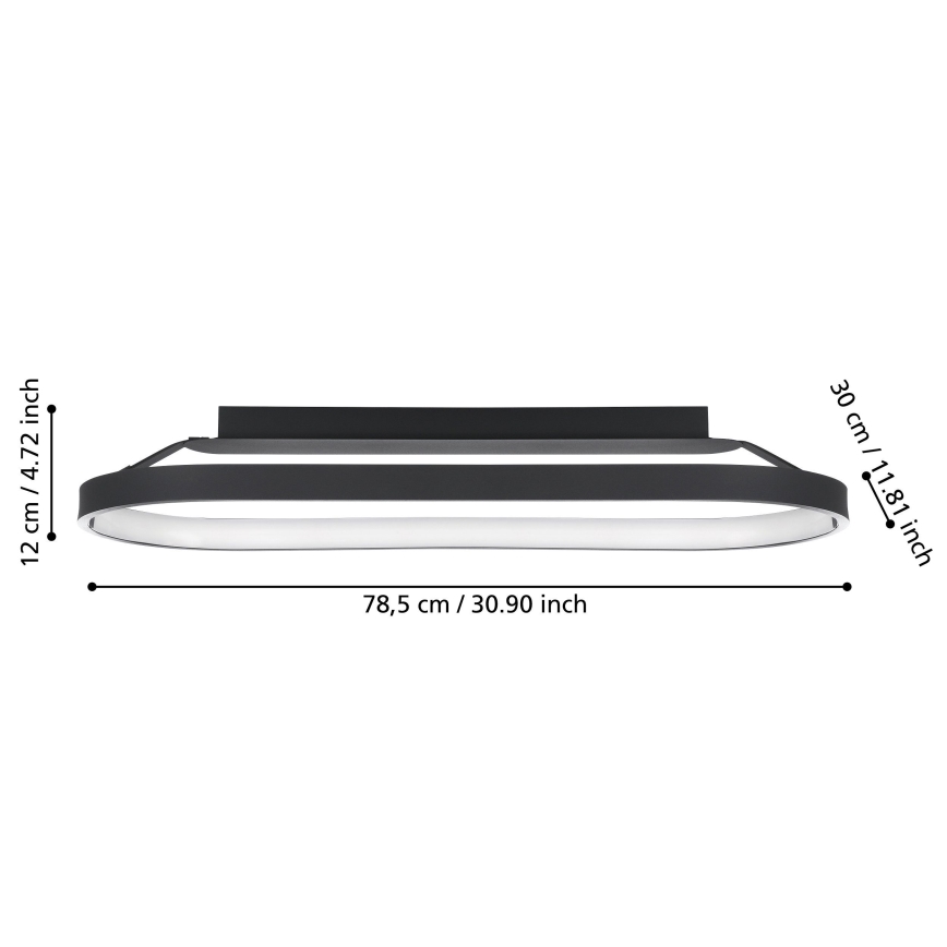 Eglo - Стельовий LED світильник з регулюванням яскравості LED/27W/230V