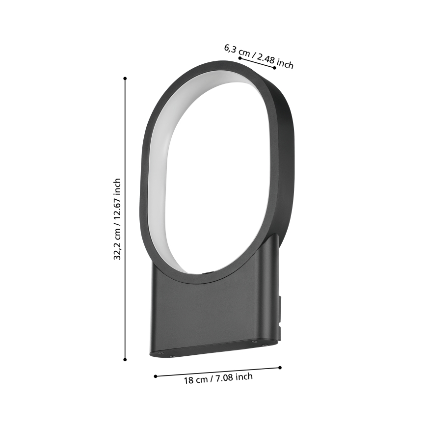 Eglo - Светодиодный настенный светильник LED/10,8W/230V