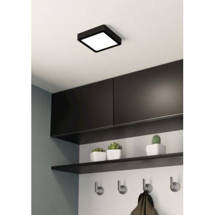 Eglo - Светодиодный потолочный светильник для ванной комнаты LED/11W/230V IP44 черный