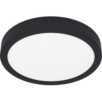 Eglo - LED стельовий світильник для ванної кімнати LED/17W/230V, чорний, клас захисту IP44, діаметр 21 cm