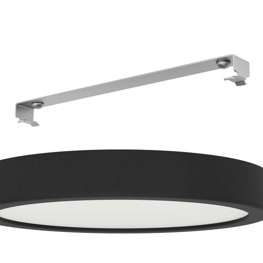 Eglo - Світлодіодний стельовий світильник для ванної кімнати LED/17W/230V чорний IP44