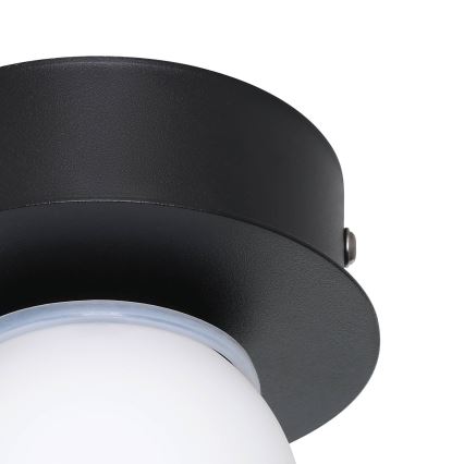 Eglo - Світлодіодний стельовий світильник для ванної кімнати LED/3,3W/230V IP44 чорний