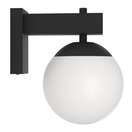 Eglo - Вуличний настінний світильник 1xE27/40W/230V чорний IP44