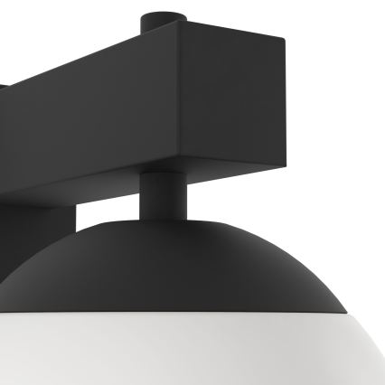 Eglo - Вуличний настінний світильник 1xE27/40W/230V чорний IP44