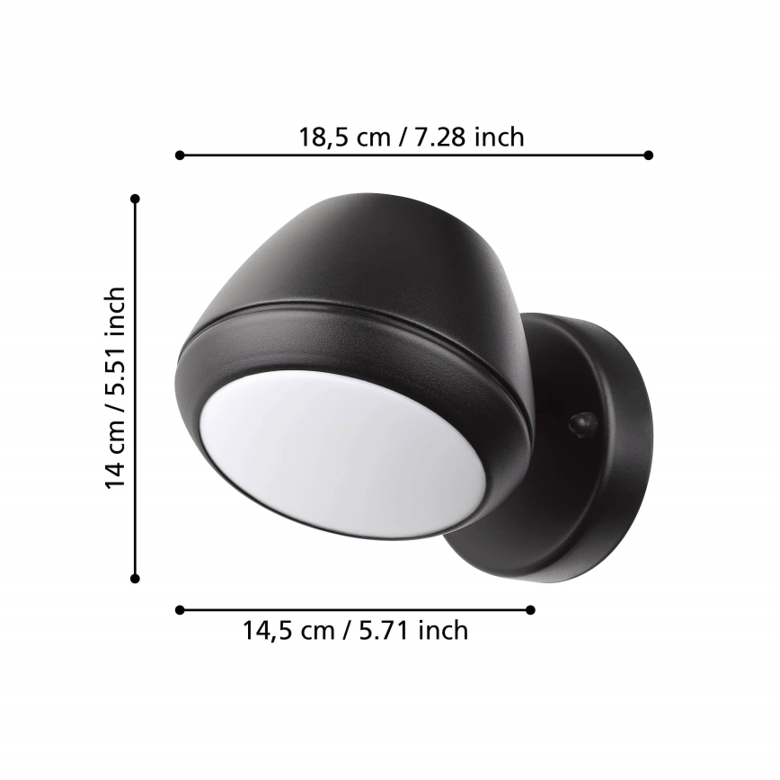 Eglo - Вуличний світлодіодний настінний світильник 1xGU10/4,6/230V IP44