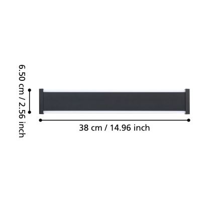 Eglo - Вуличний світлодіодний настінний світильник 2xLED/3,7W/230V 3000K IP55