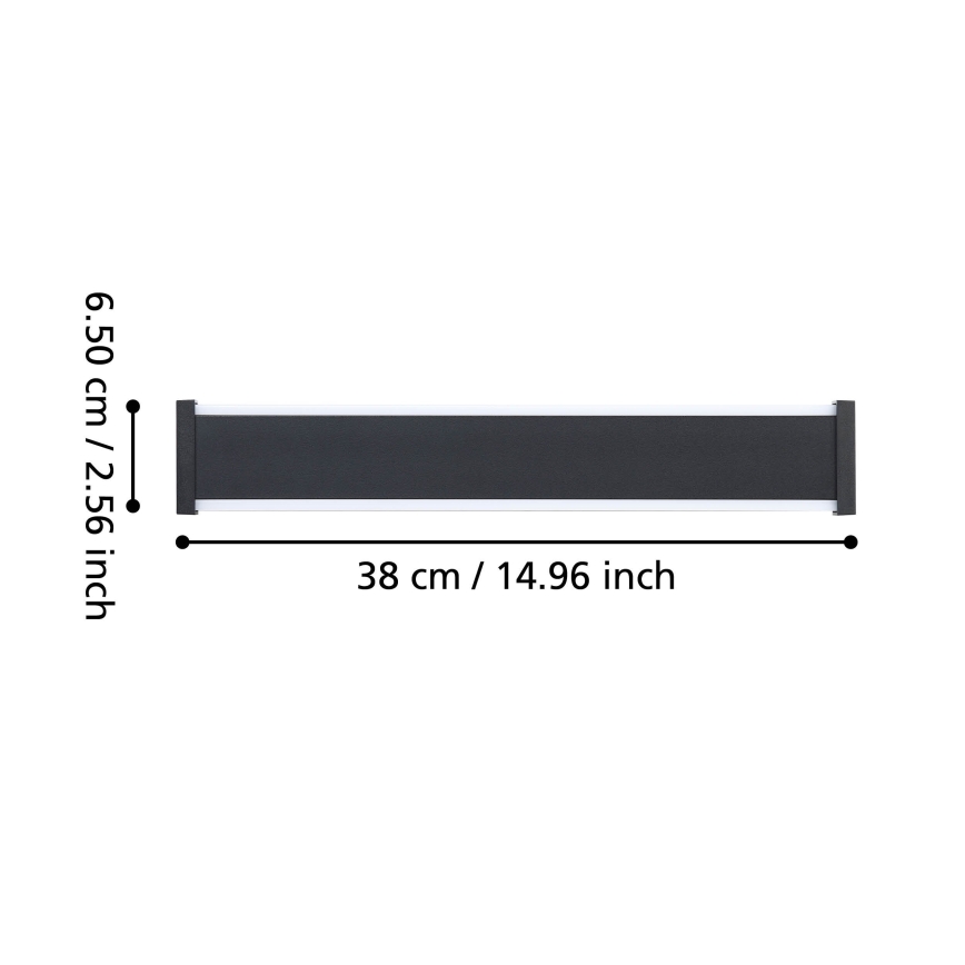 Eglo - Вуличний світлодіодний настінний світильник 2xLED/3,7W/230V 3000K IP55