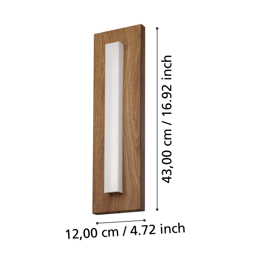 Eglo - Вуличний світлодіодний настінний світильник LED/7W/230V IP44