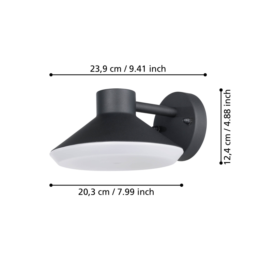 Eglo - Вуличний світлодіодний настінний світильник 1xGU10/4,6W/230V IP44