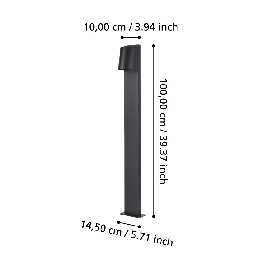 Eglo - Светодиодная уличная лампа 1xGU10/4,6W/230V IP54