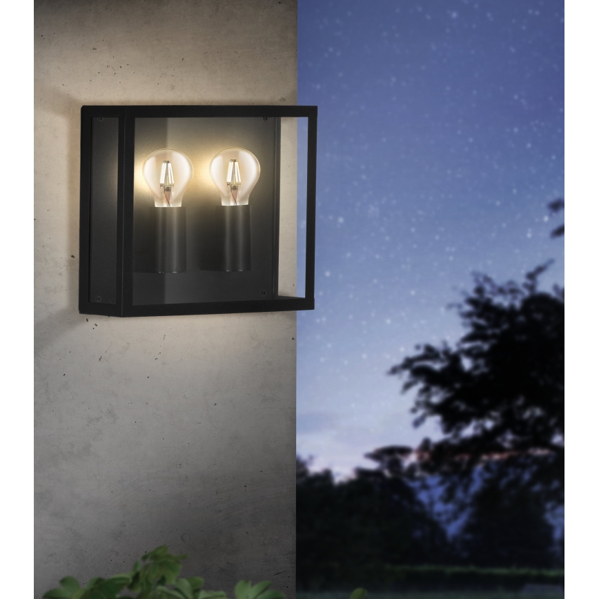 Eglo - Вуличний настінний світильник 2xE27/40W/230V IP44