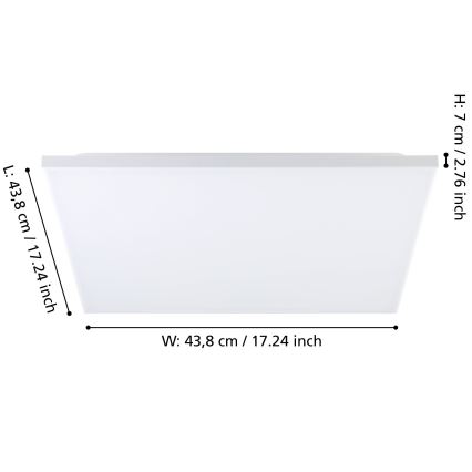 Eglo - Стельовий LED світильник LED/21W/230V