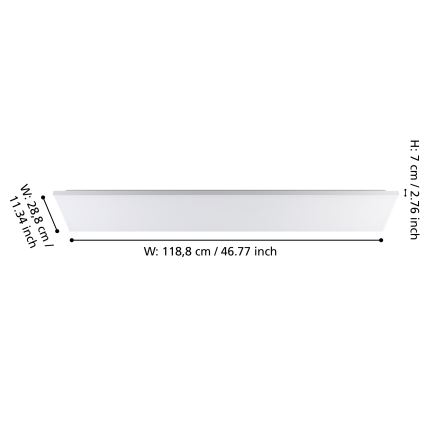 Eglo - Светодиодный потолочный светильник LED/32W/230V